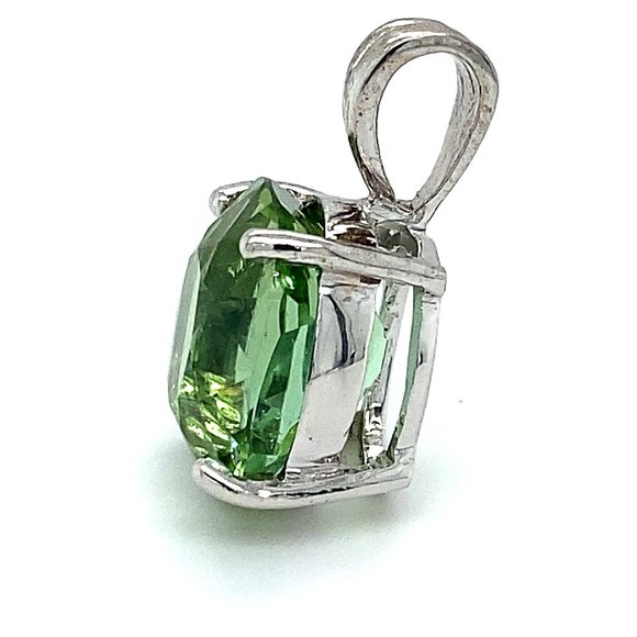 Mint Tourmaline 11.80ct Solid 14K Gold Pendant - Picture 6 of 7